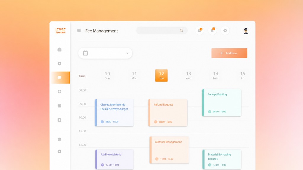 Payment management system dashboard